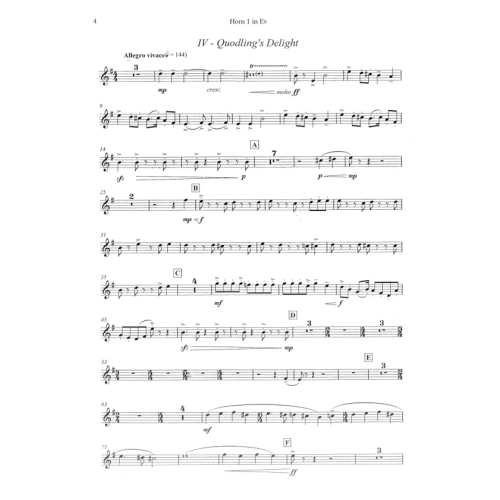 Hesketh, Kenneth - Danceries (wind band Euro supplement)
