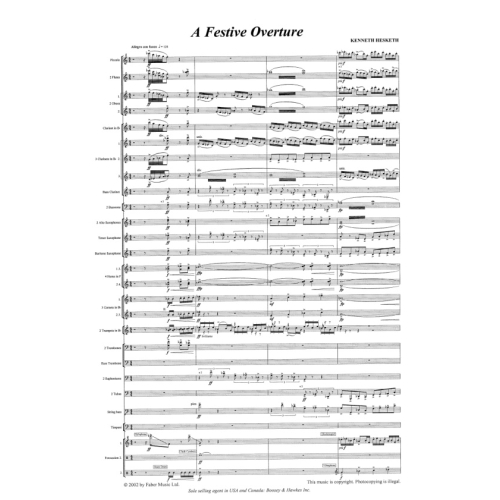 Hesketh, Kenneth - Festive Overture, A (wind band sc & pts)
