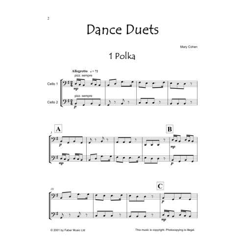 Cohen, Mary - Dance Duets (two cellos)