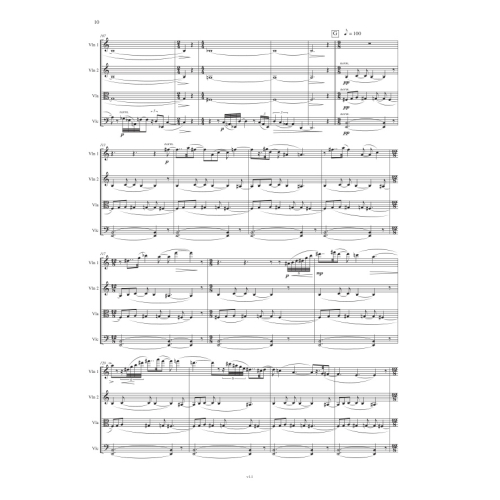 Vine, Carl - String Quartet No.4 (parts)