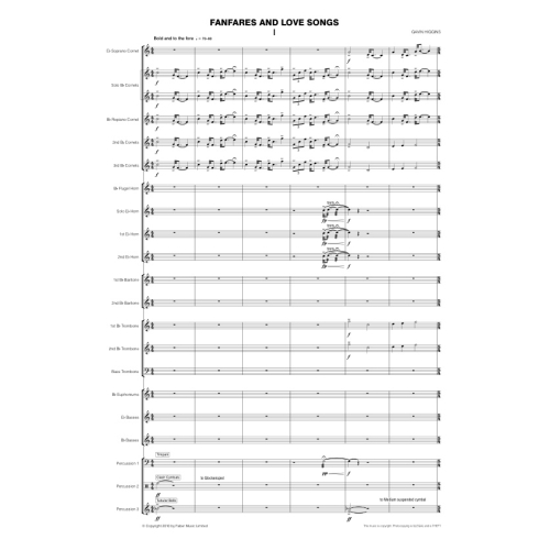 Higgins, Gavin - Fanfares and Love Songs (bband sc & pts)