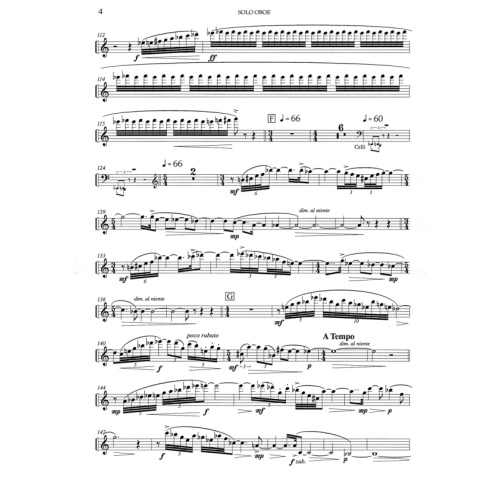 Vine, Carl - Oboe Concerto (oboe part)