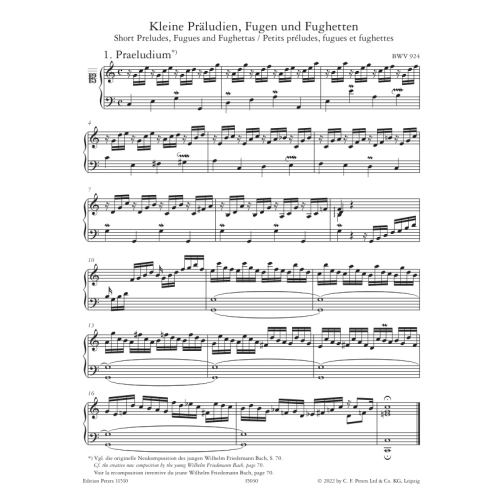 Bach, J.S - Short Preludes, Fugues and Fughettas
