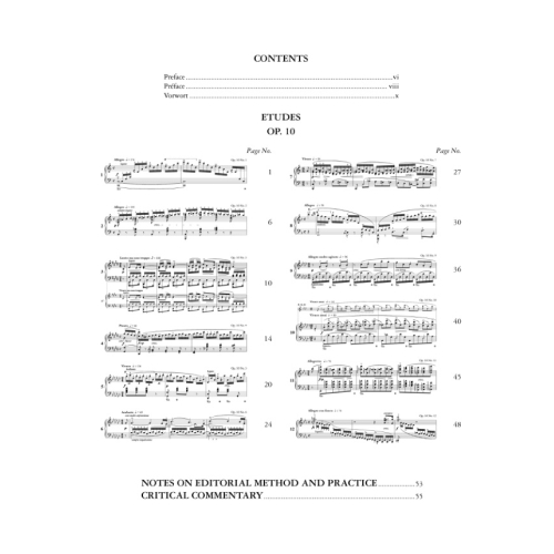 Chopin, Frédéric - Etudes Op. 10 