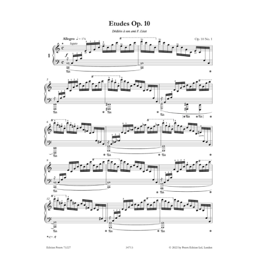 Chopin, Frédéric - Etudes Op. 10 