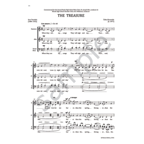 Esenvalds, Eriks - Choral Anthology 6