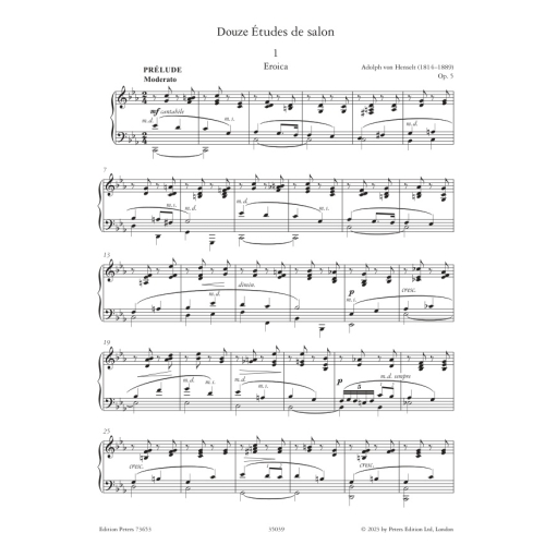 Adolph von Henselt - Complete Etudes for Piano, Volume II