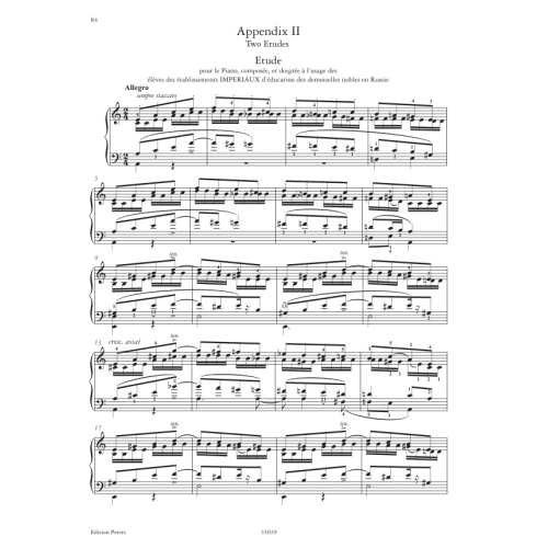 Adolph von Henselt - Complete Etudes for Piano, Volume II