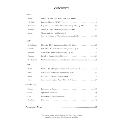 Grade 5 Piano Anthology - Examination Pieces for 2023 & 2024