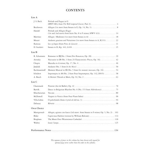 Grade 8 Piano Anthology - Examination Pieces for 2023 & 2024