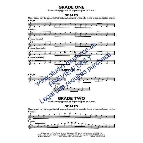 Sparke, Philip - Scales and Arpeggios for Woodwind Instruments (Flute)