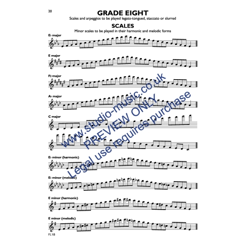 Sparke, Philip - Scales and Arpeggios for Woodwind Instruments (Flute)