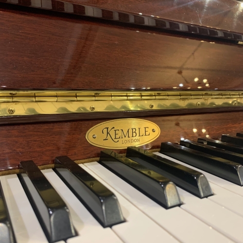 SOLD: Pre-owned Kemble Empire Upright Piano in Flame Mahogany Polyester