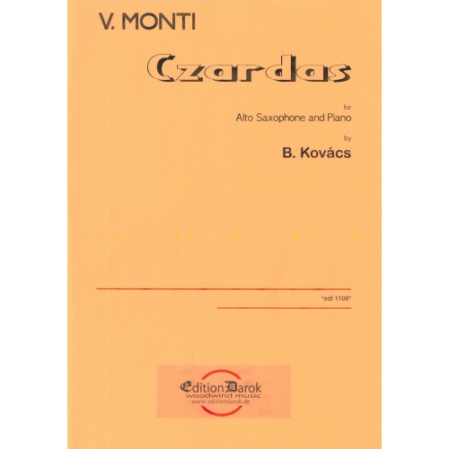 Monti, V. - Czardas for Alto Saxophone, arr. Kovacs