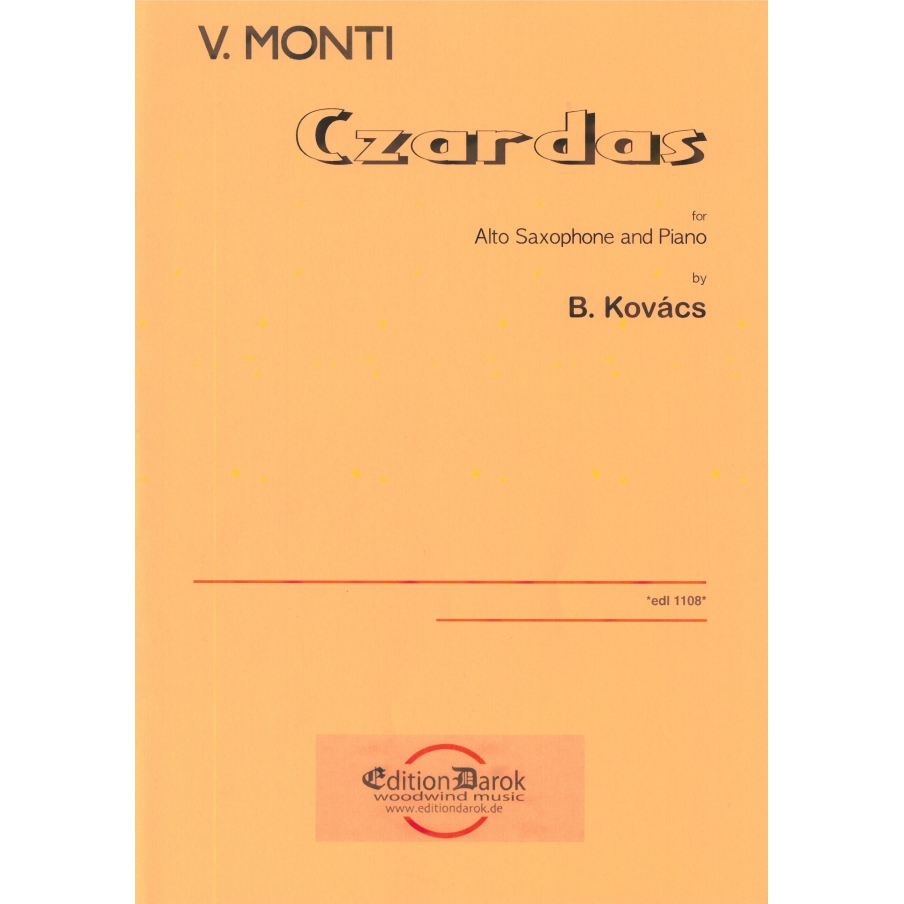 Monti, V. - Czardas for Alto Saxophone, arr. Kovacs