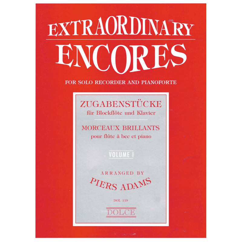 Extraordinary Encores for recorder and piano