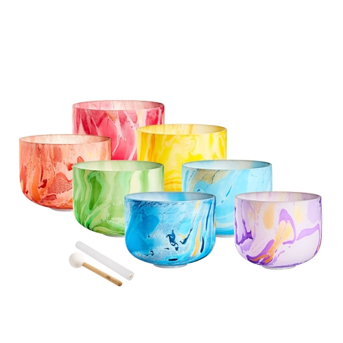 Sonic Energy Marble Crystal Singing Bowls - Single