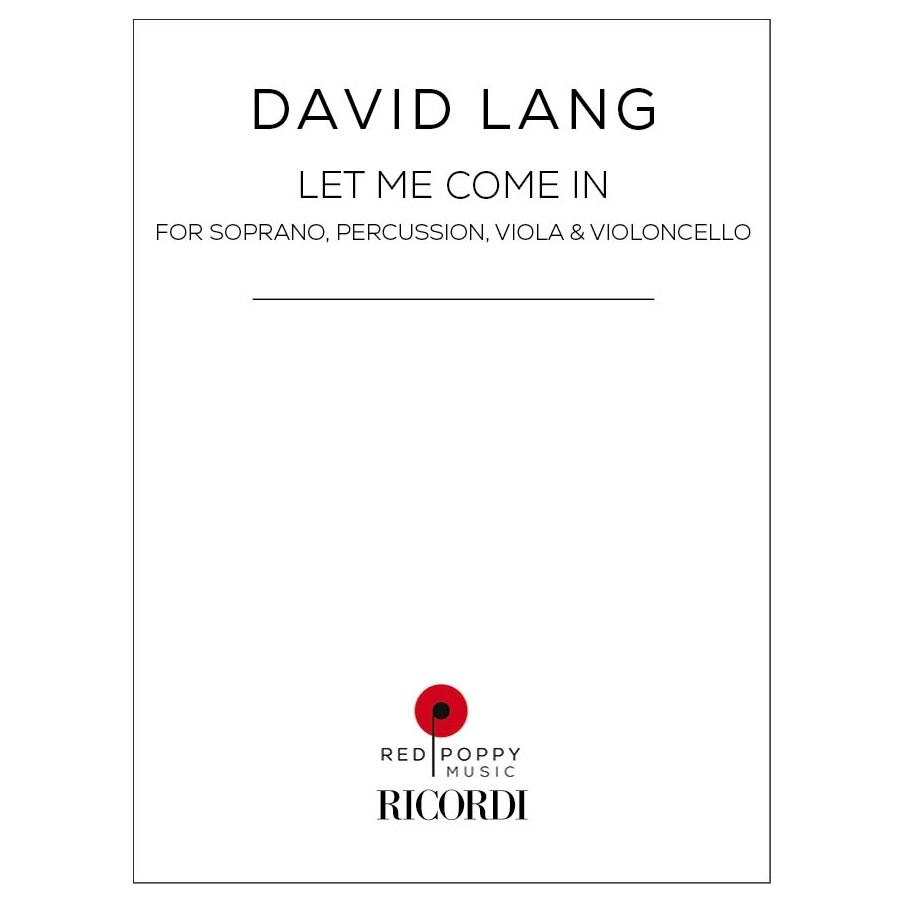 Lang, David - Let Me Come In