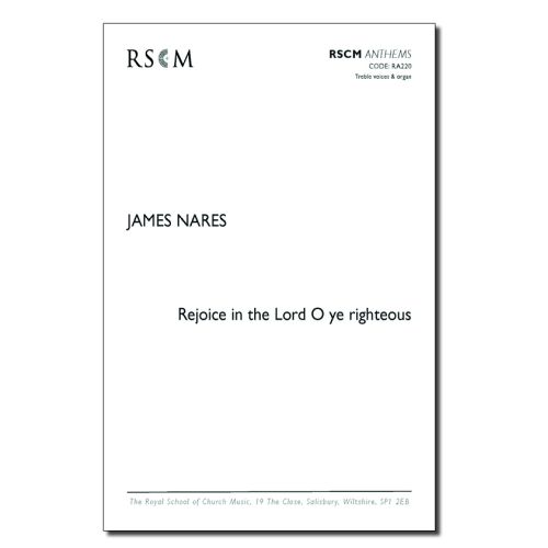 Nares, James - Rejoice in the Lord O Ye Righteous