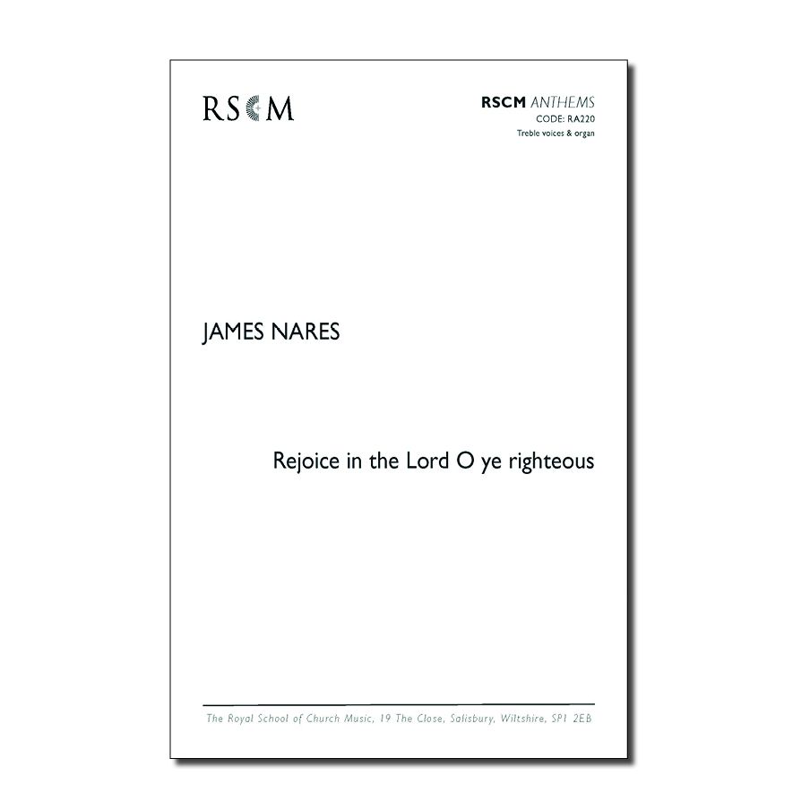 Nares, James - Rejoice in the Lord O Ye Righteous
