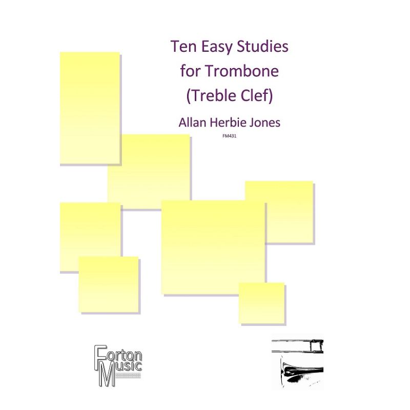 Jones, Allan Herbie - 10 Easy Studies For Trombone (Treble Clef)