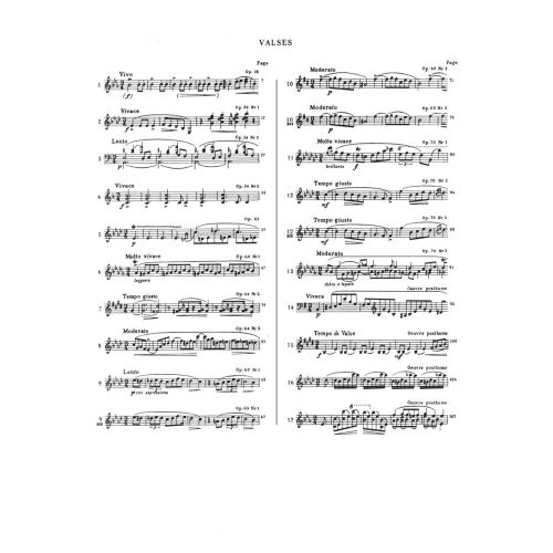 Chopin, Frédéric - Waltzes CW IX