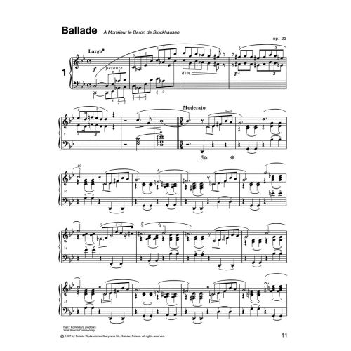 Chopin, Frédéric – Ballades