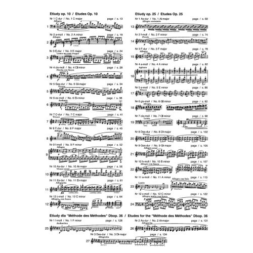 Chopin, Frédéric - Studies op.10, op.25 