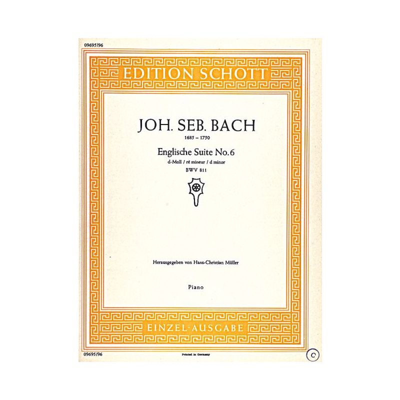 Bach, J.S - English Suite No. 6 D minor BWV 811 