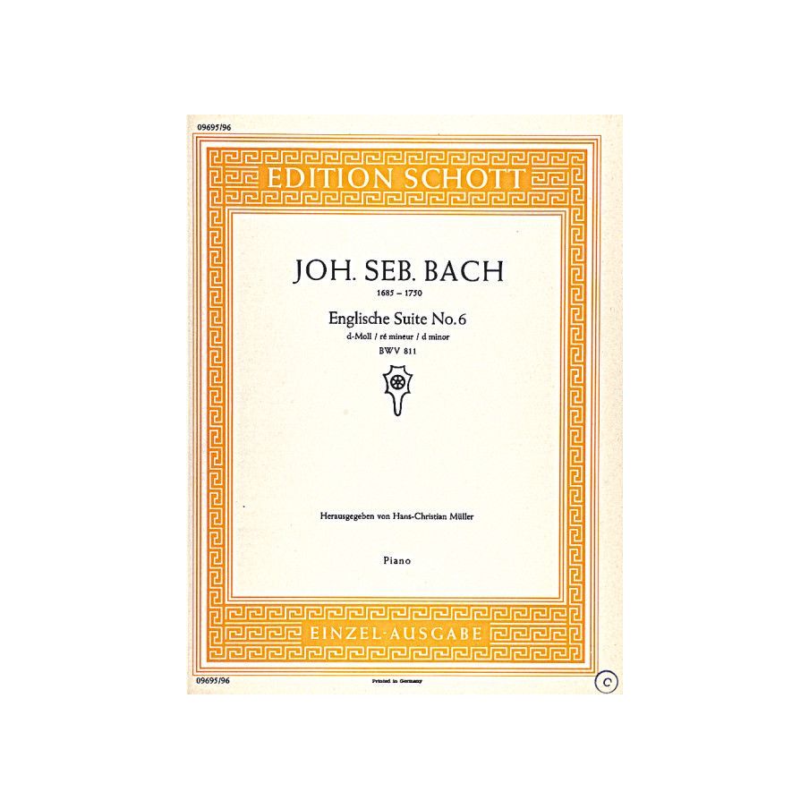 Bach, J.S - English Suite No. 6 D minor BWV 811 