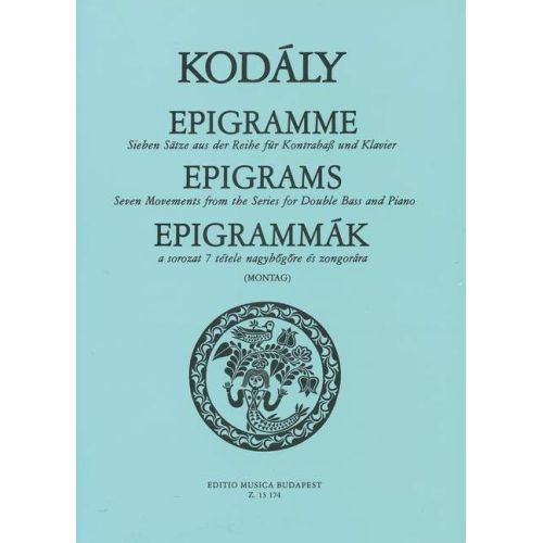 Kodály, Zoltán - Epigrams 