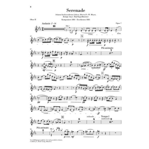 Strauss, Richard - Serenade for Wind Instruments in Eb Major op. 7