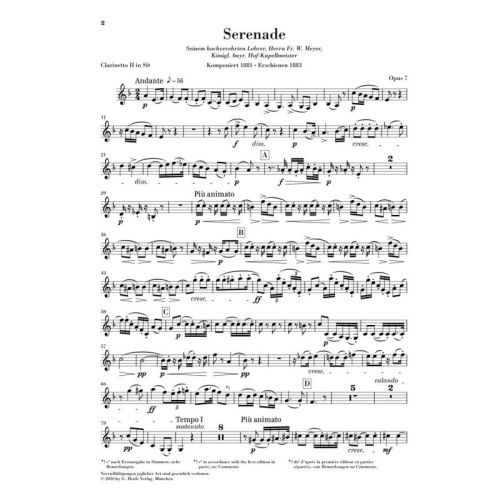 Strauss, Richard - Serenade for Wind Instruments in Eb Major op. 7