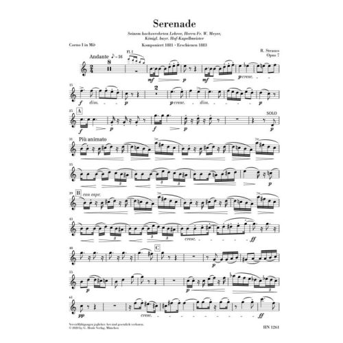 Strauss, Richard - Serenade for Wind Instruments in Eb Major op. 7