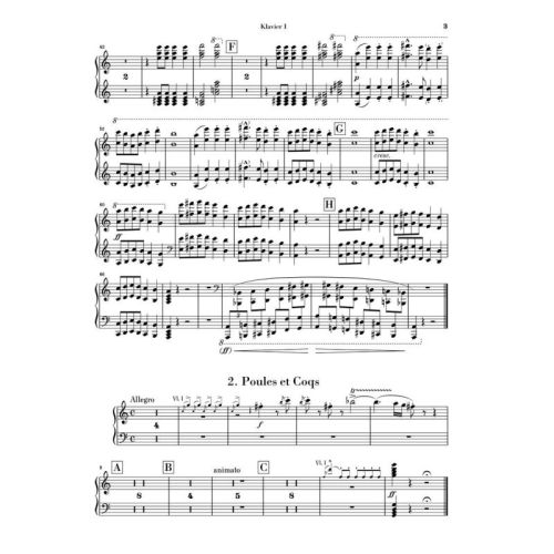Saint-Saëns, Camille - Le Carnaval des animaux für Kammerensemble 