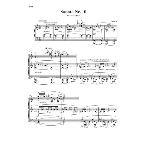 Scriabin, Alexander Nikolayevich - Piano Sonatas nos. 1-10 