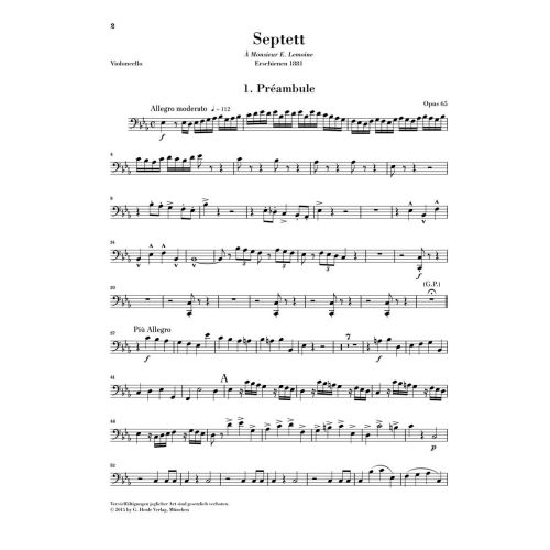 Saint-Saëns, Camille - Septet op. 65 