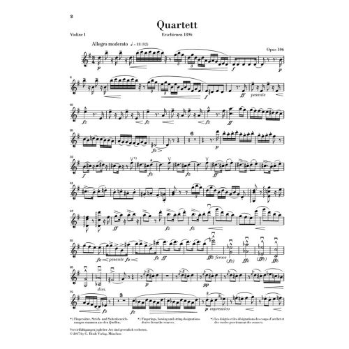 Dvo?ák, Antonín - String Quartet G major op. 106 