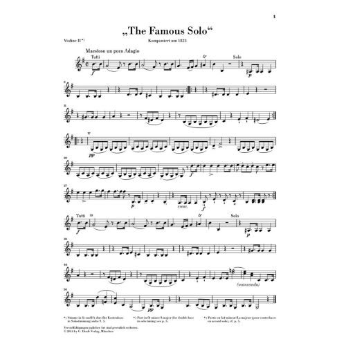Dragonetti, Domenico - "The Famous Solo" for Double Bass and Orchestra 