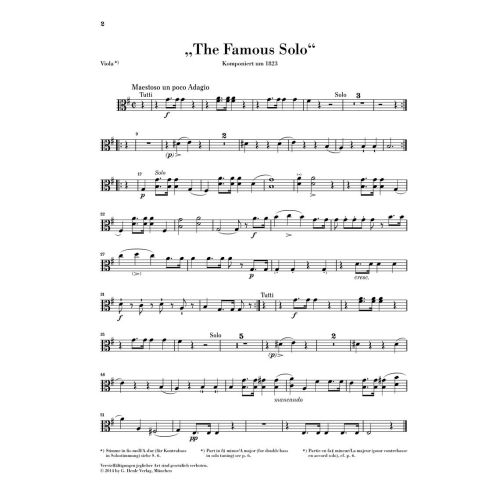 Dragonetti, Domenico - "The Famous Solo" for Double Bass and Orchestra 