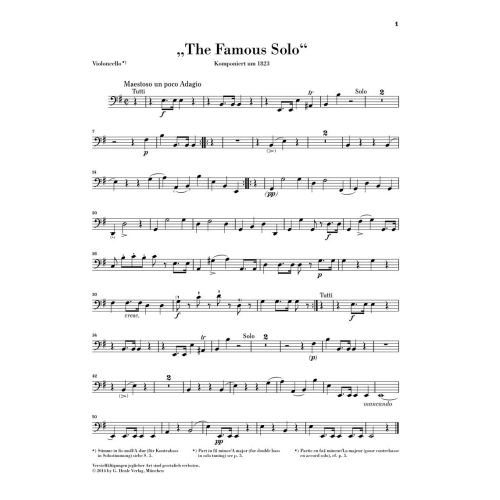 Dragonetti, Domenico - "The Famous Solo" for Double Bass and Orchestra 