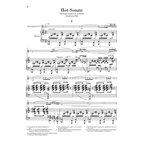 Schulhoff, Erwin - Hot-Sonata 