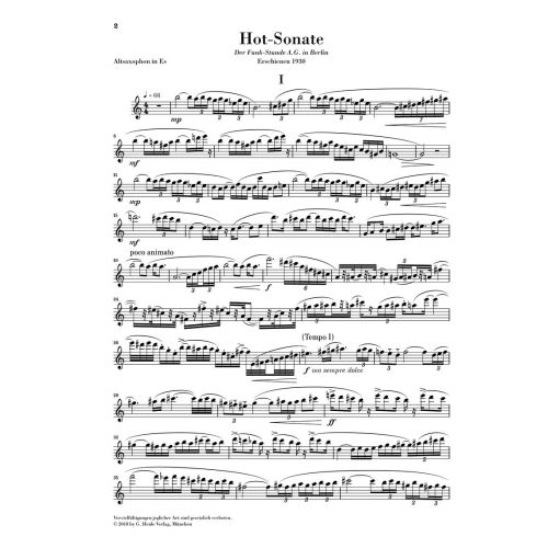 Schulhoff, Erwin - Hot-Sonata 