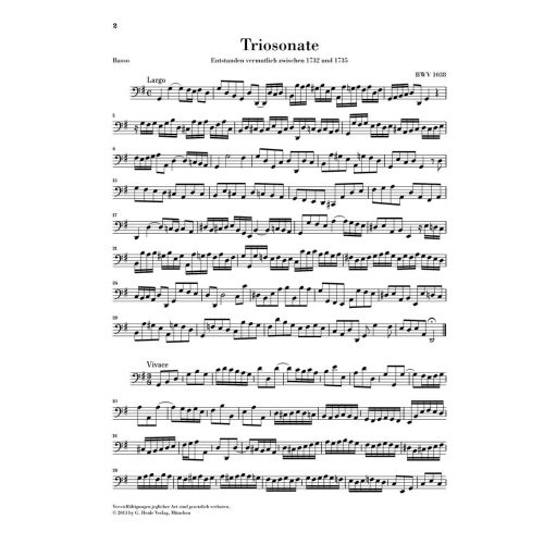 Bach, J.S - Trio Sonata 