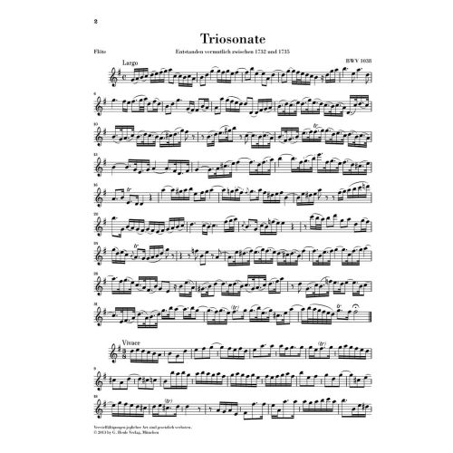 Bach, J.S - Trio Sonata 