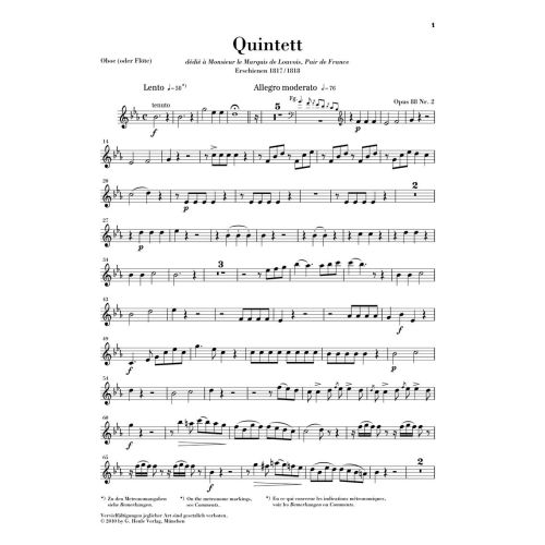Reicha, Anton Joseph - Quintet for Wind Instruments op. 88/2 