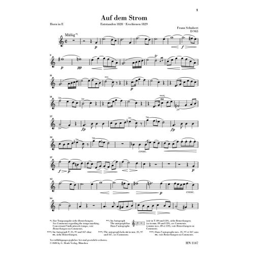 Schubert, Franz - On the River, D 943 