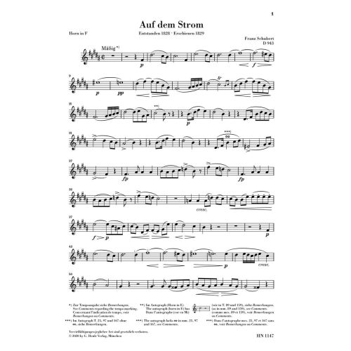 Schubert, Franz - On the River, D 943 