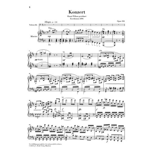 Dvo?ák, Antonín - Violoncello Concerto b minor op. 104 op. 104 