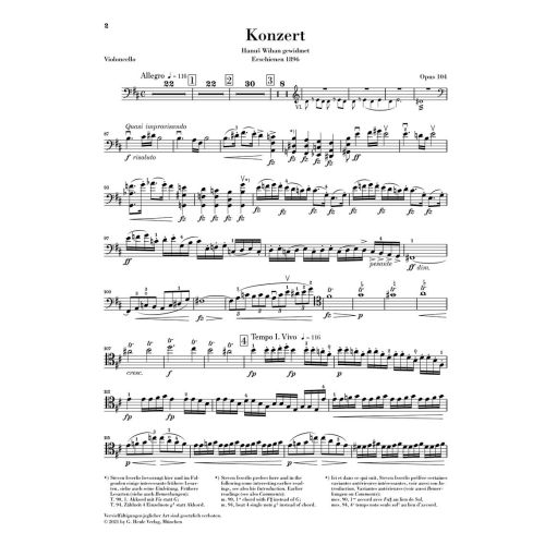 Dvo?ák, Antonín - Violoncello Concerto b minor op. 104 op. 104 